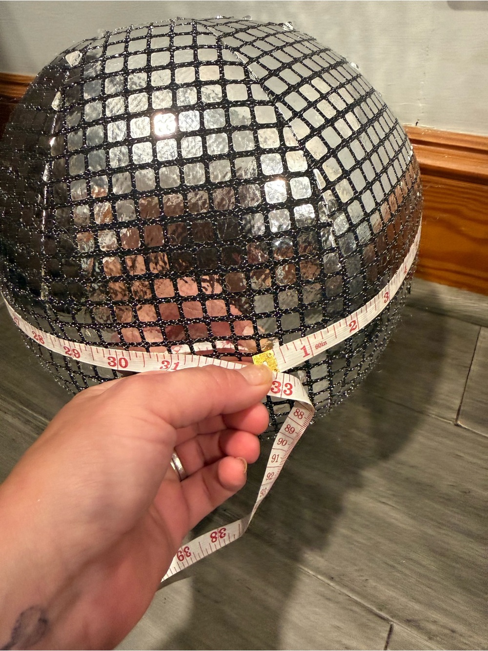 Silver Sequin Pouf Ottoman/Couch Pillows-Disco Balls. - Picture 6 of 6
